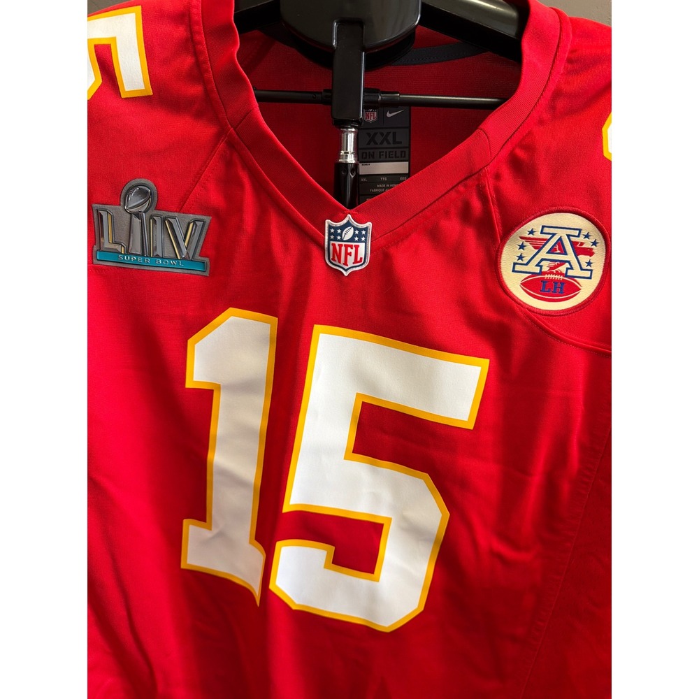 Nike NFL Kansas City Chiefs Patrick Mahomes 15 Super Bowl LIV Jersey Mens XXL - Picture 3 of 6